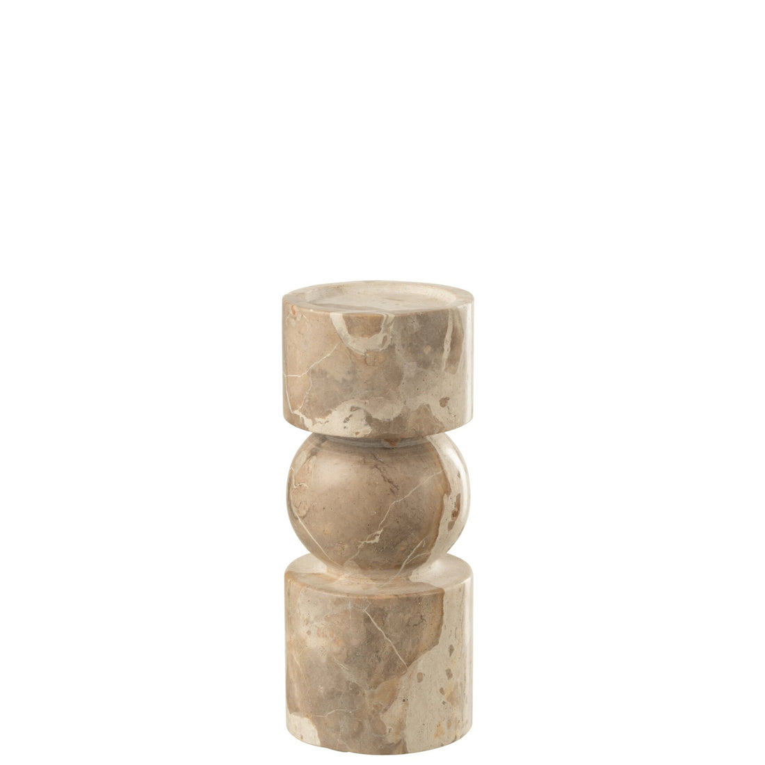 Candle Holder Marble Beige Small J-Line