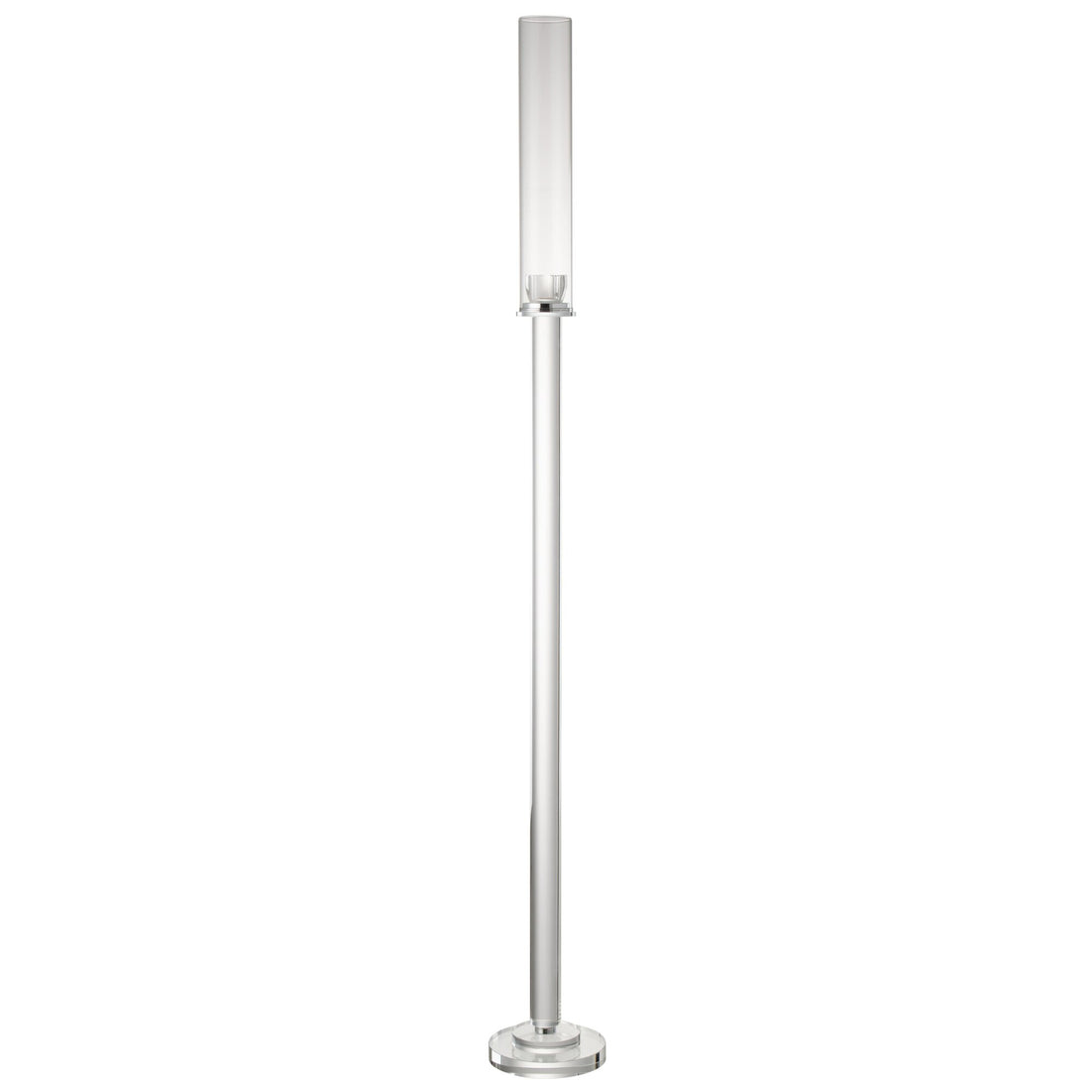 Candle Holder Moira Glass Transparent Large Dia14xH120cm J-Line