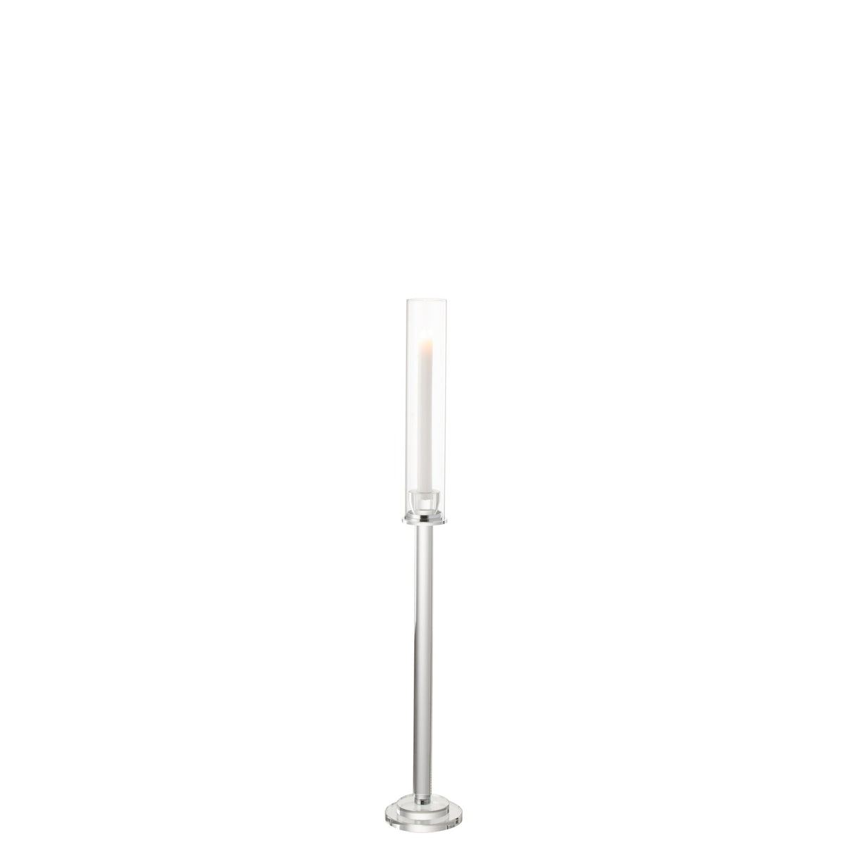 Candle Holder Moira Glass Transparent Small H80cm J-Line