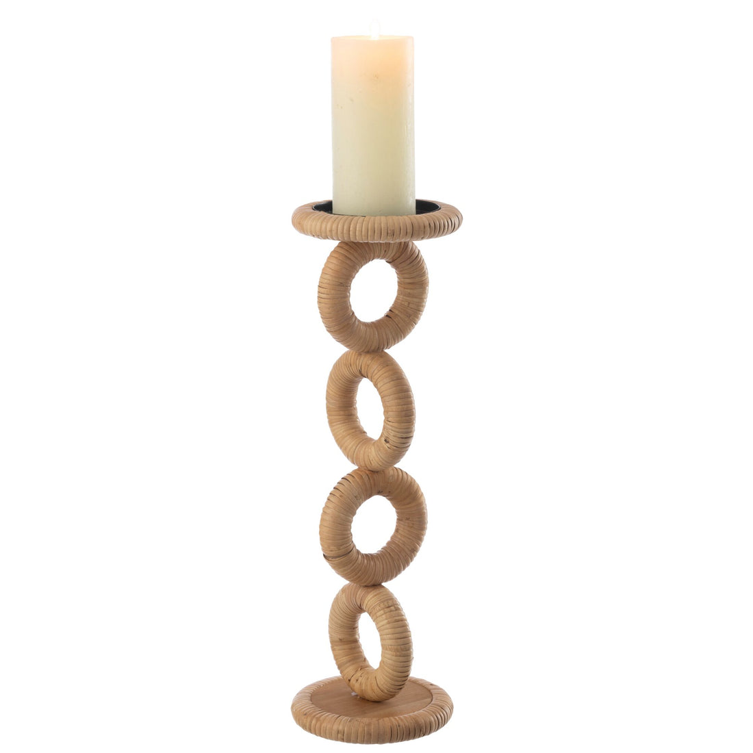Candle Holder Ring Mdf Natural Large J-Line