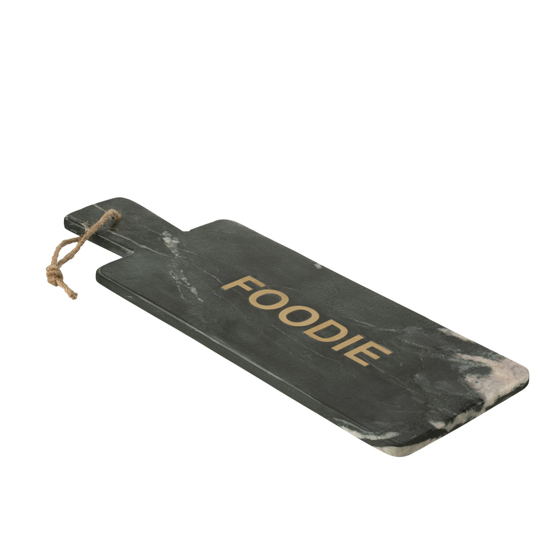 Foodie Rectangular Cheese Board Black/Gold Marble Large J-Line