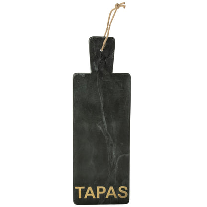 Cheese Board Rectangular Black Marble/Gold-Colored Large J-line