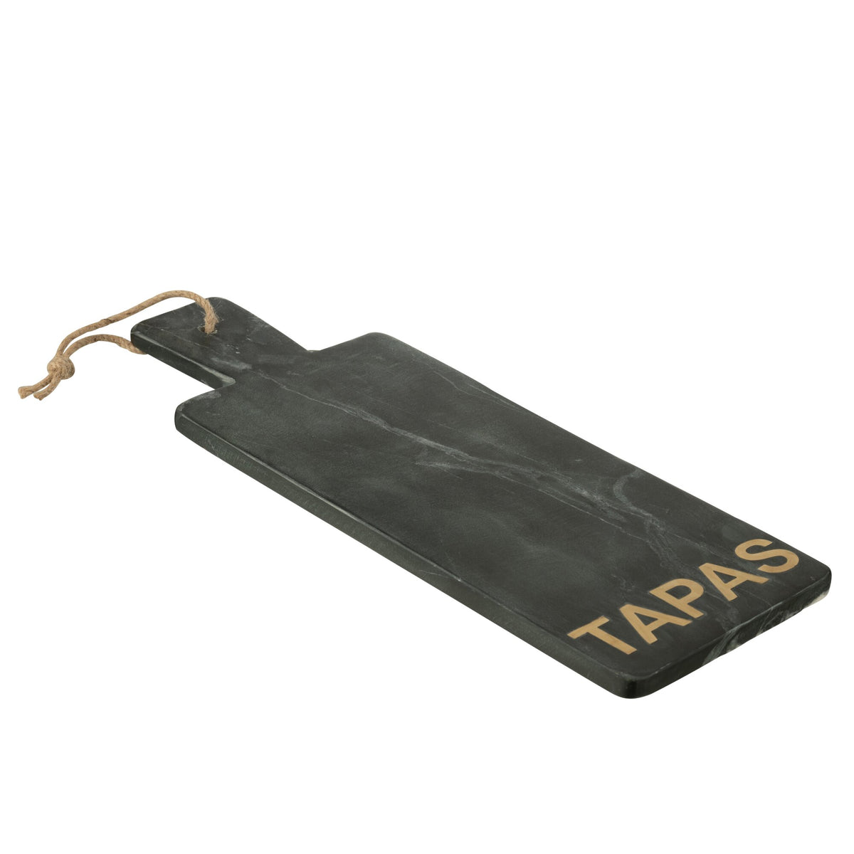 Cheese Board Rectangular Black Marble/Gold-Colored Large J-line