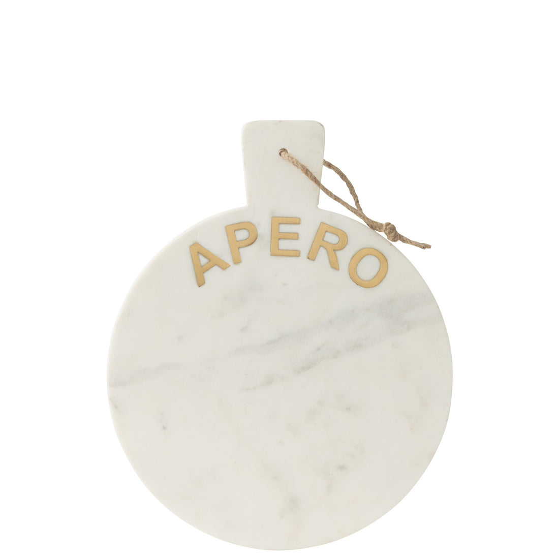 Round Cheese Board Apero White Marble