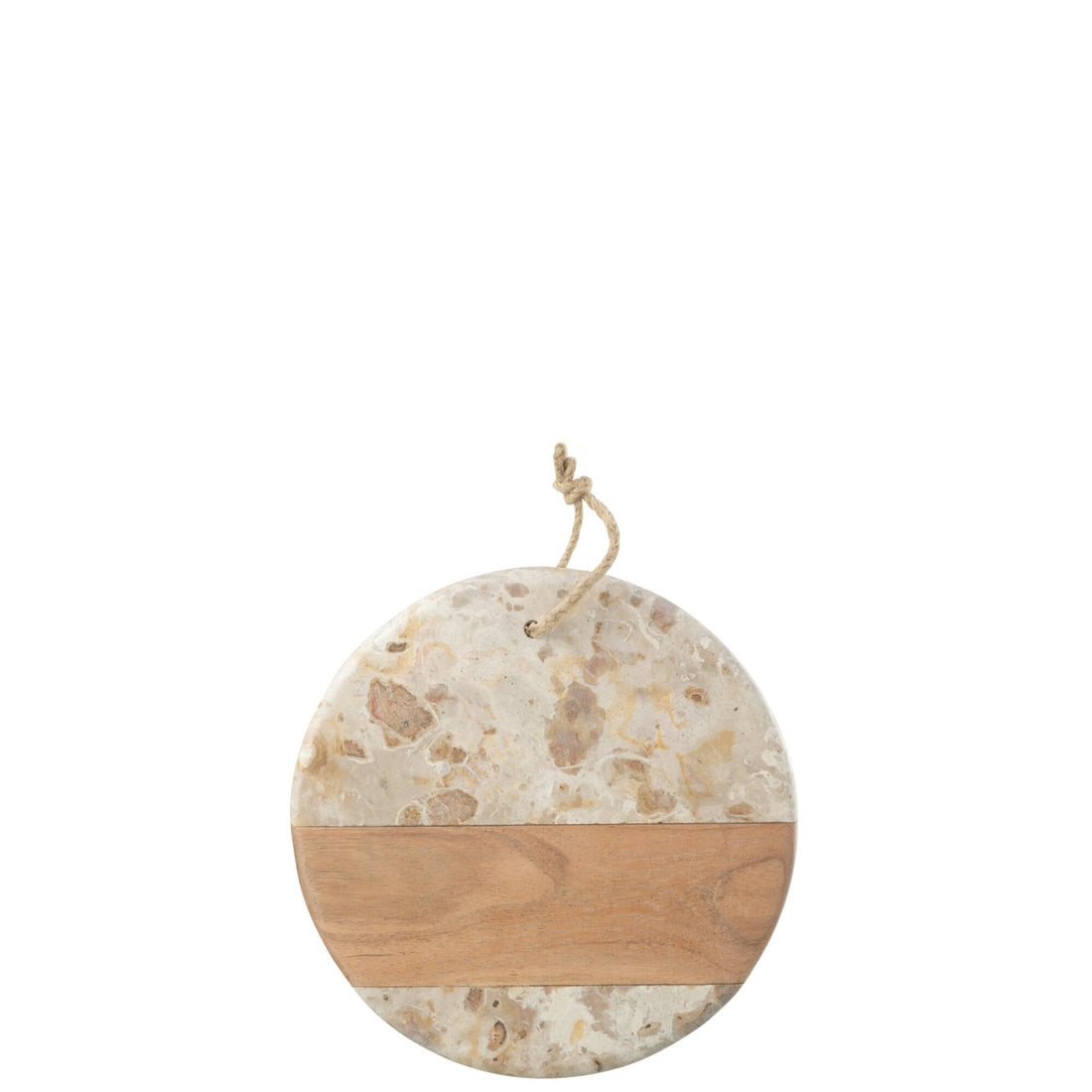 Cheese Board Round Marble Beige/Natural J-Line