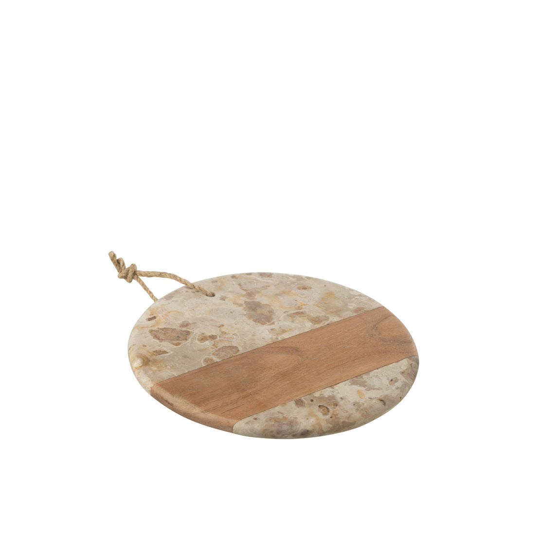 Cheese Board Round Marble Beige/Natural J-Line