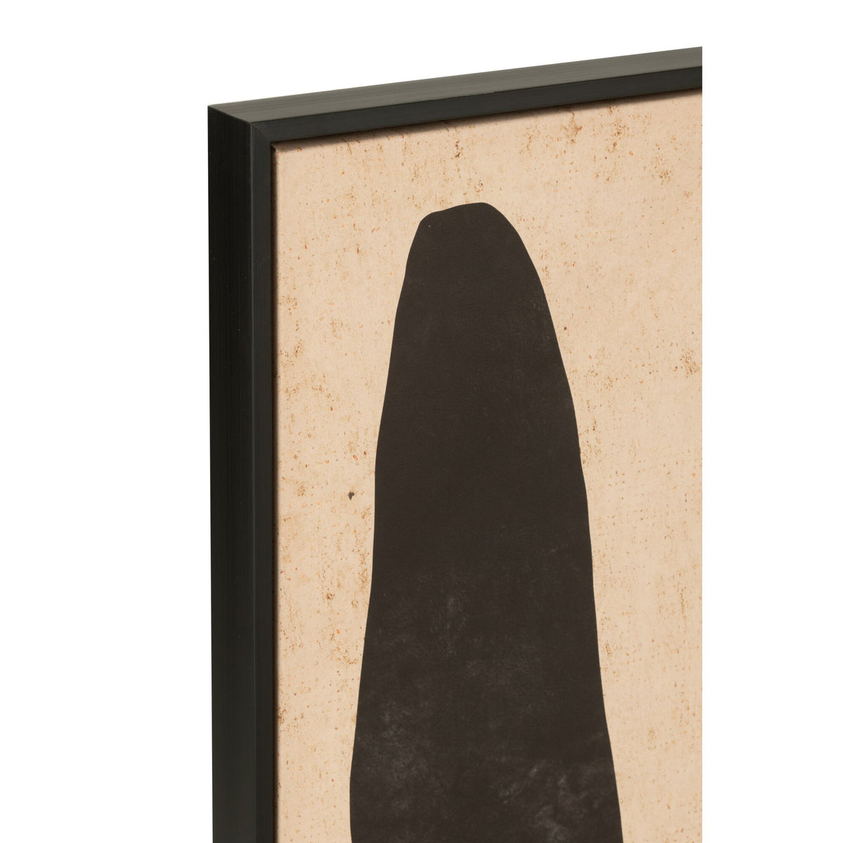 Frame Leaf Abstract Wood/Canvas Brown/Black J-Line