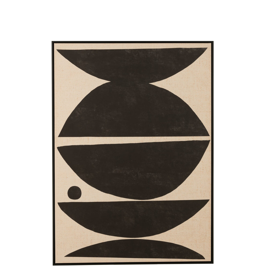 Ethnic Wood/Canvas Frame Shapes Brown/Black J-Line