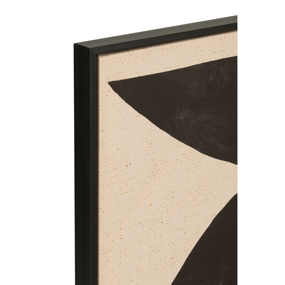 Ethnic Wood/Canvas Frame Shapes Brown/Black J-Line