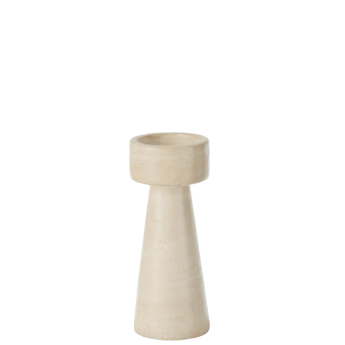 Orlina Cement Cream Large Candle Holder J-Line