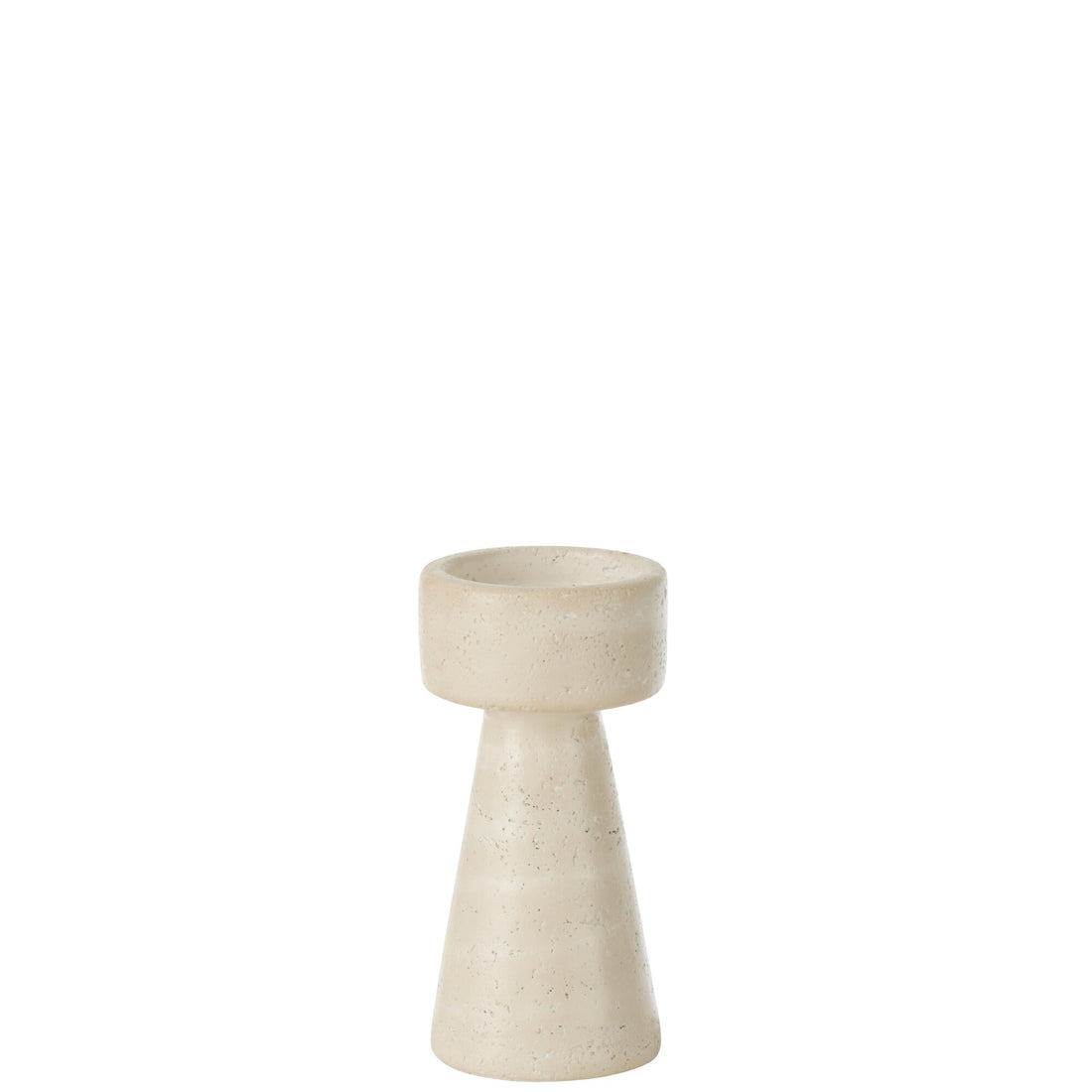 Orlina Cement Cream Medium Candle Holder J-Line