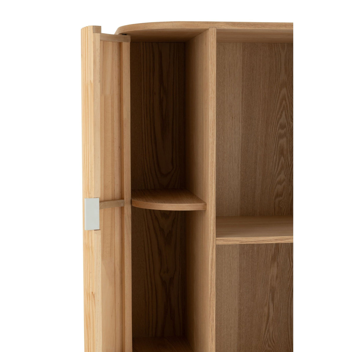 Kast Vakken Rond Mdf/Dennenhout Naturel J-Line