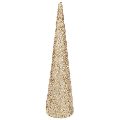 Cone Sequins Foam Gold-Colored Large H120cm J-Line