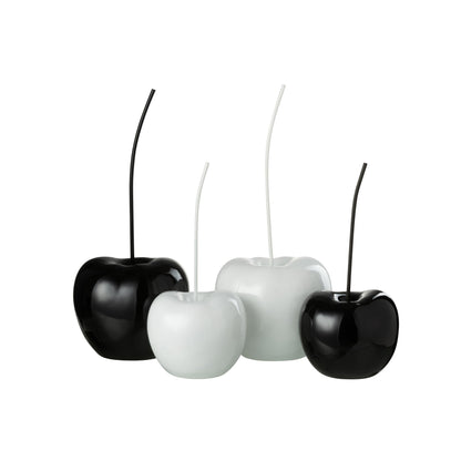 Christmas Tree Resin Shiny White/Black Large Set of 2 J-Line