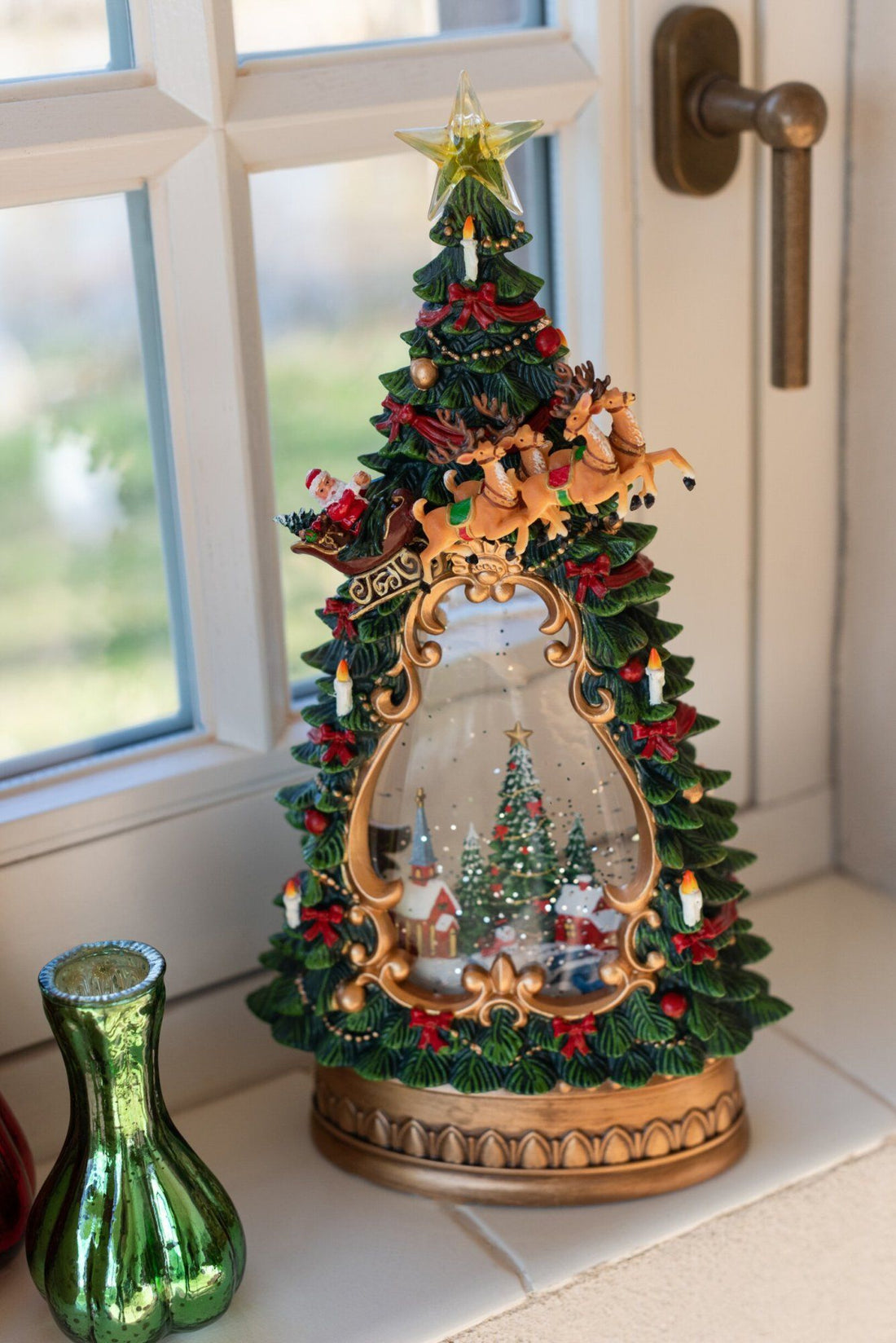 Christmas Tree Village with Multicolor J-Line Lighting