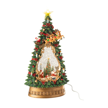 Christmas Tree Village with Multicolor J-Line Lighting