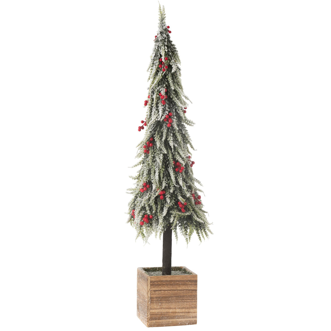 Christmas Tree + LED Artificial Snow Green/Red Extra Large H95cm J-Line