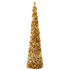 Kerstboom Sparkling Polystyreen Goud Extra Large van J-Line, forse glinsterende gouden boom van 180cm