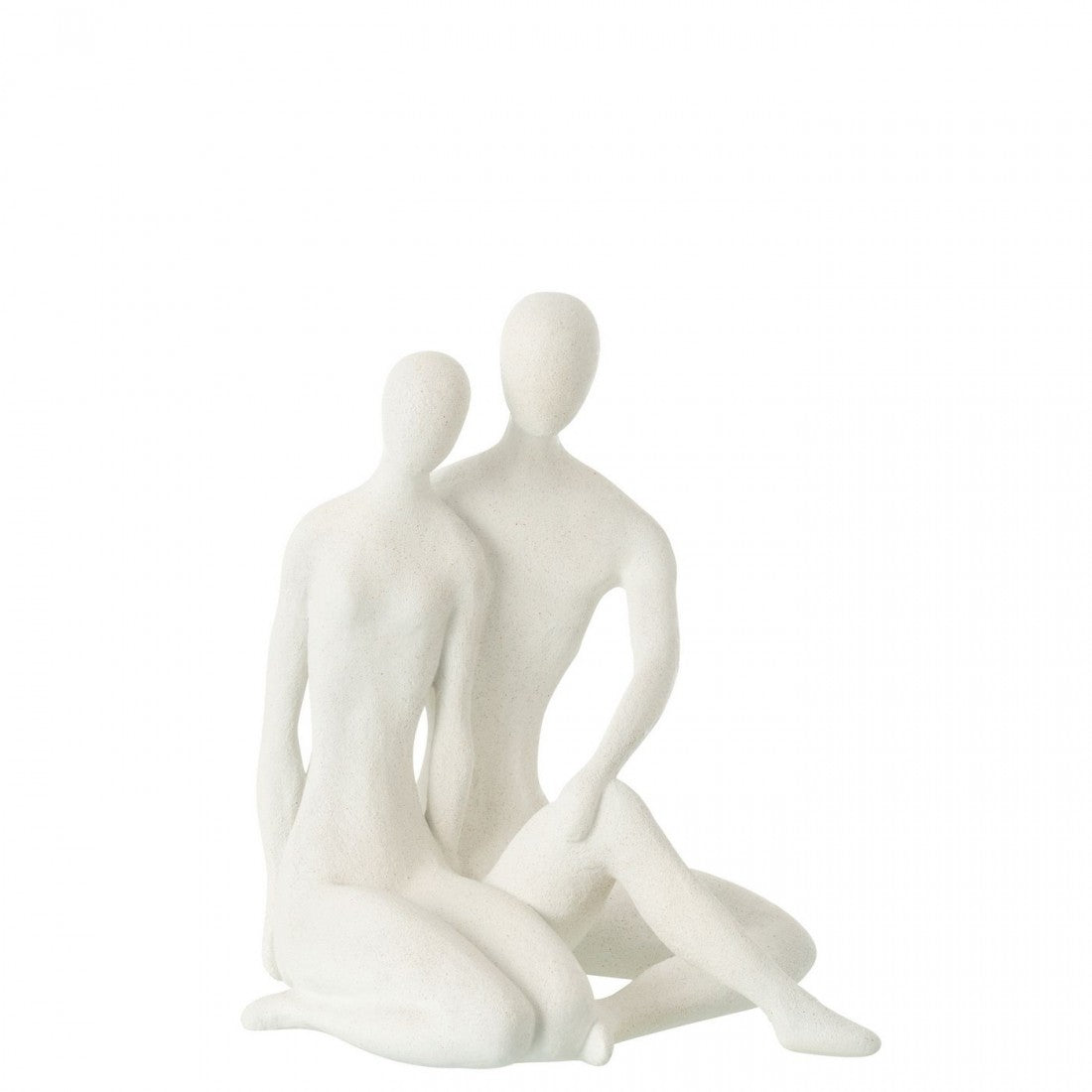 Seated Couple Mat White - J-Line