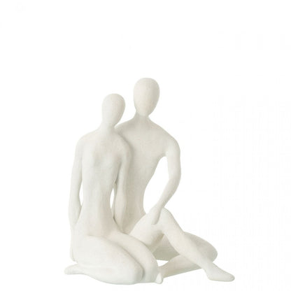 Seated Couple Mat White - J-Line