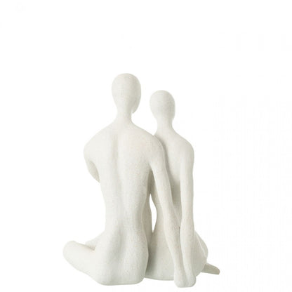 Seated Couple Mat White - J-Line