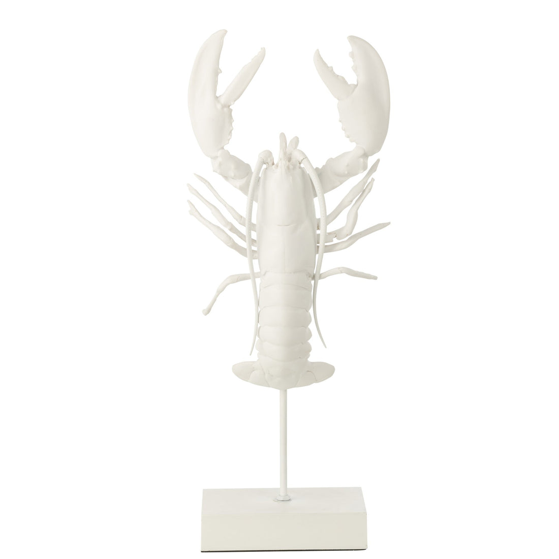 Crab on Foot Polyresin White J-Line