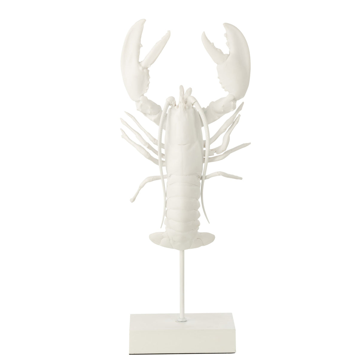 Crab on Foot Polyresin White J-Line