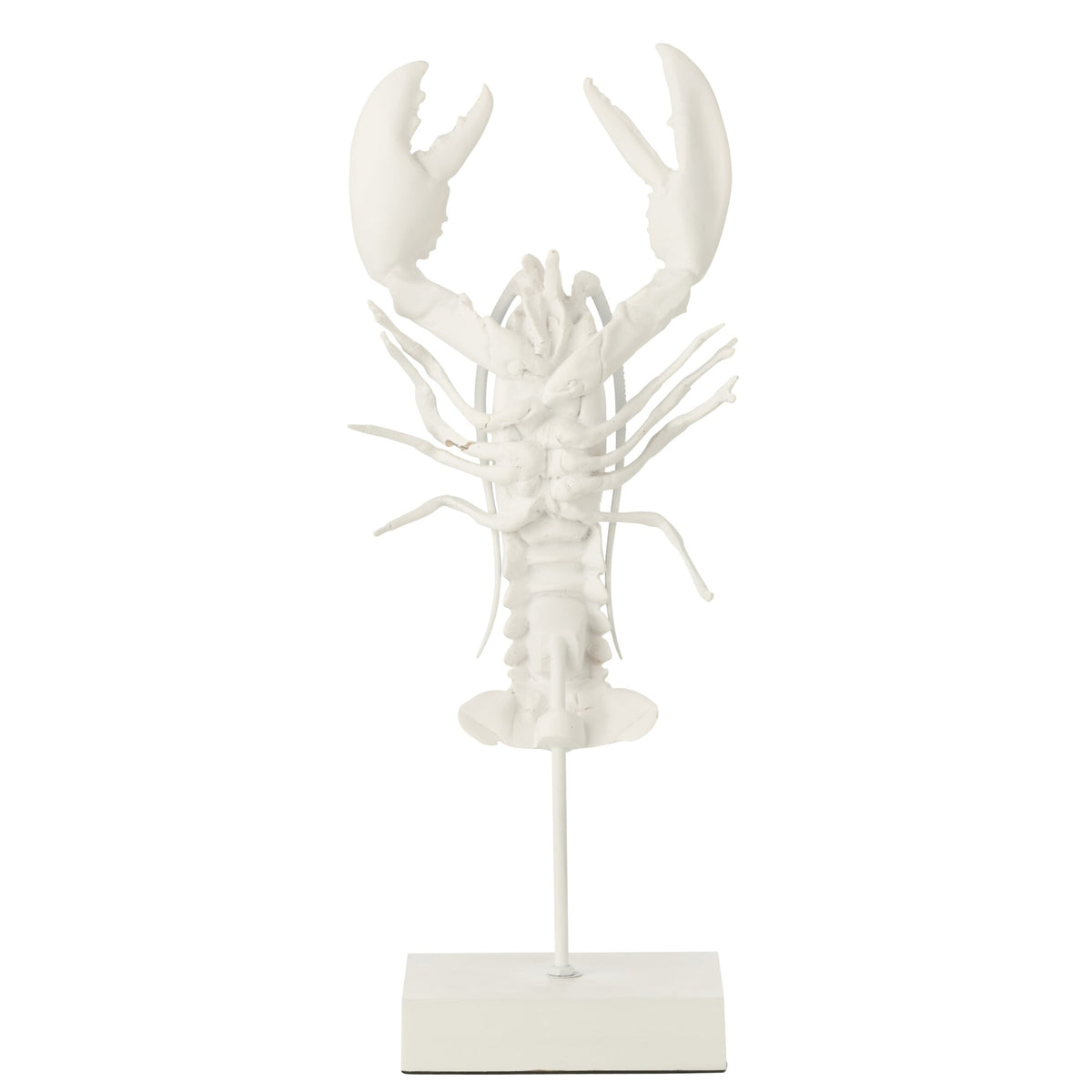 Crab on Foot Polyresin White J-Line