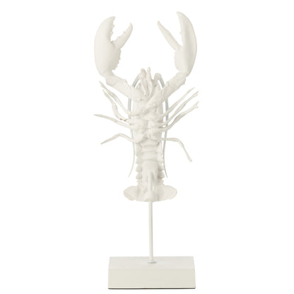 Crab on Foot Polyresin White J-Line