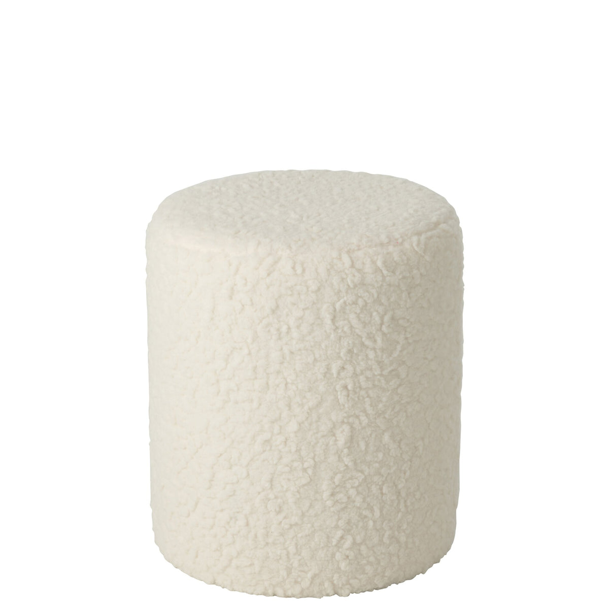 Stool Fur Mdf White J-Line
