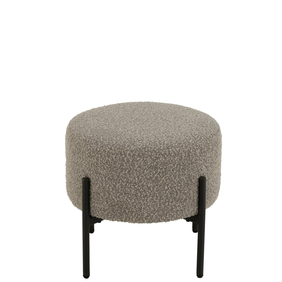 Stool Boucle Plywood/Polyester Grey/Black J-Line