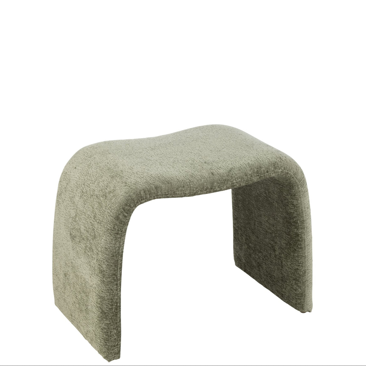 N Shape Fabric Stool Mint Green J-Line
