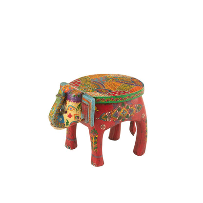 Elephant Stool Delhi Mango Wood Mix J-Line