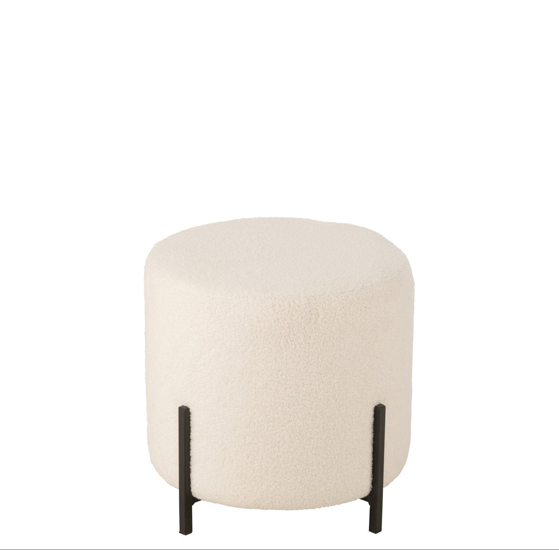 Stool Sheep Fabric/Foam White J-Line