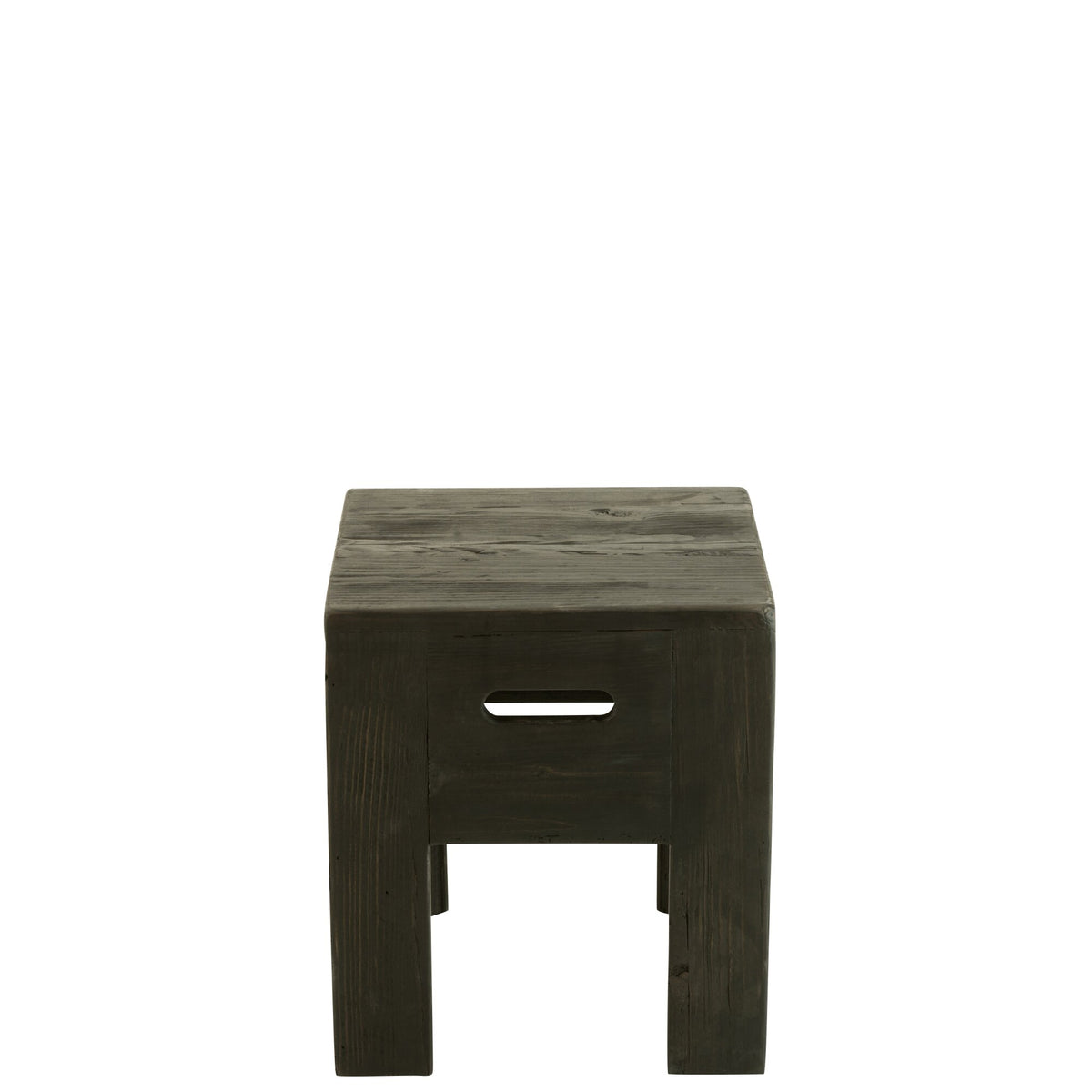 Stool Will Pine Wood Black J-Line
