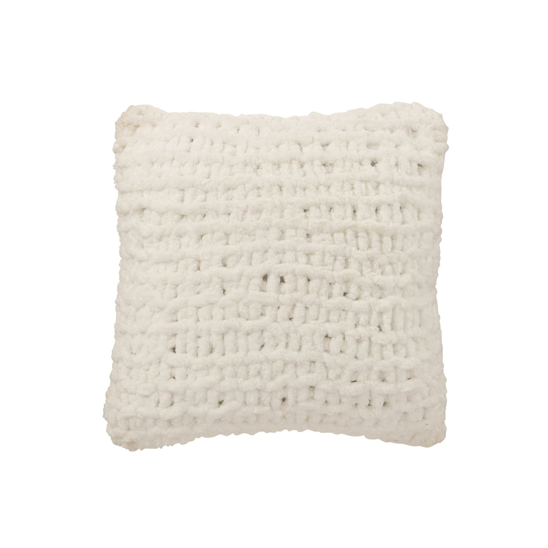 Cushion Gebreeën Polyester White/Christmas Red J-Line