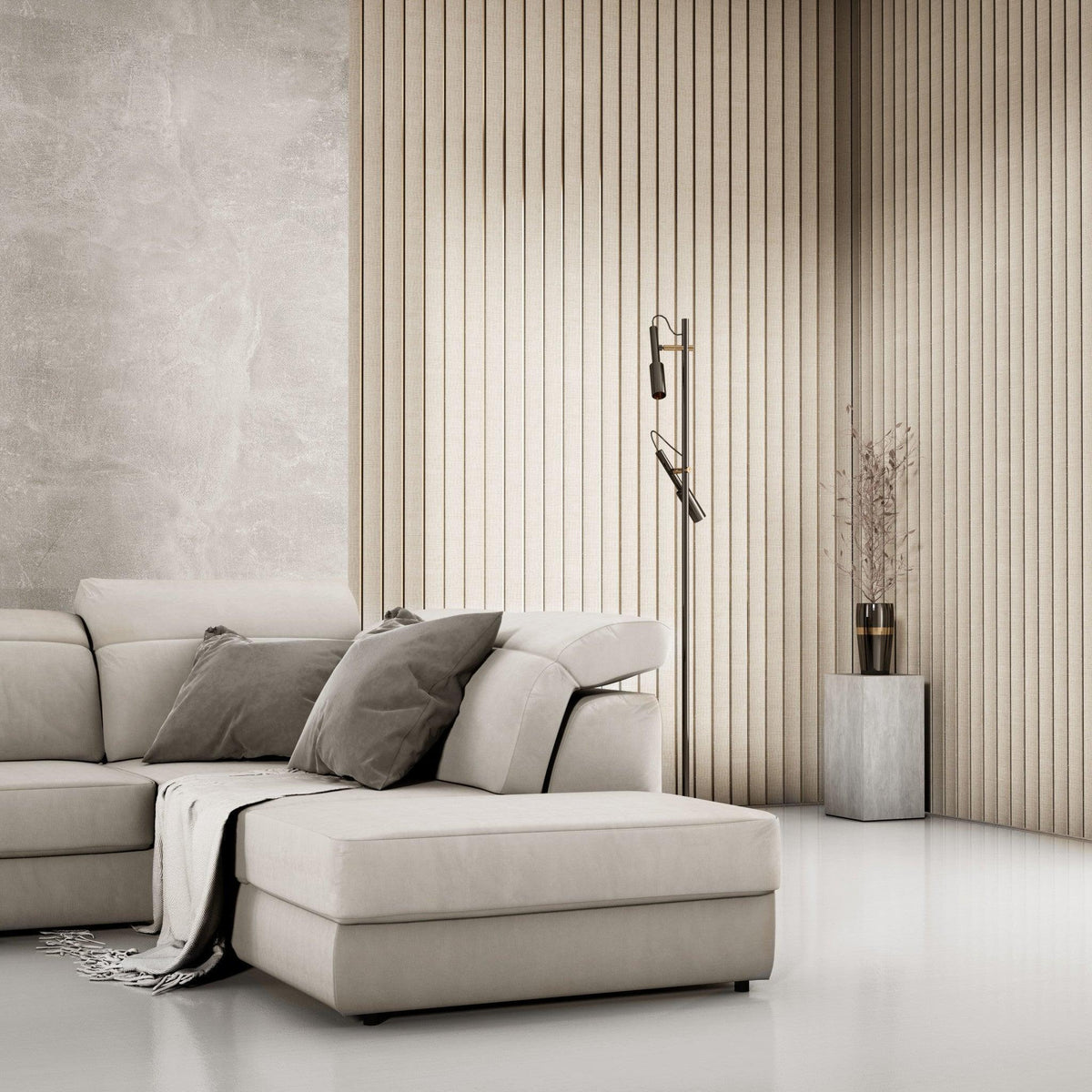 Lamelio 3D wandpaneel - Amber Beige - Lamelio - Lamelio - livinglovely.nl
