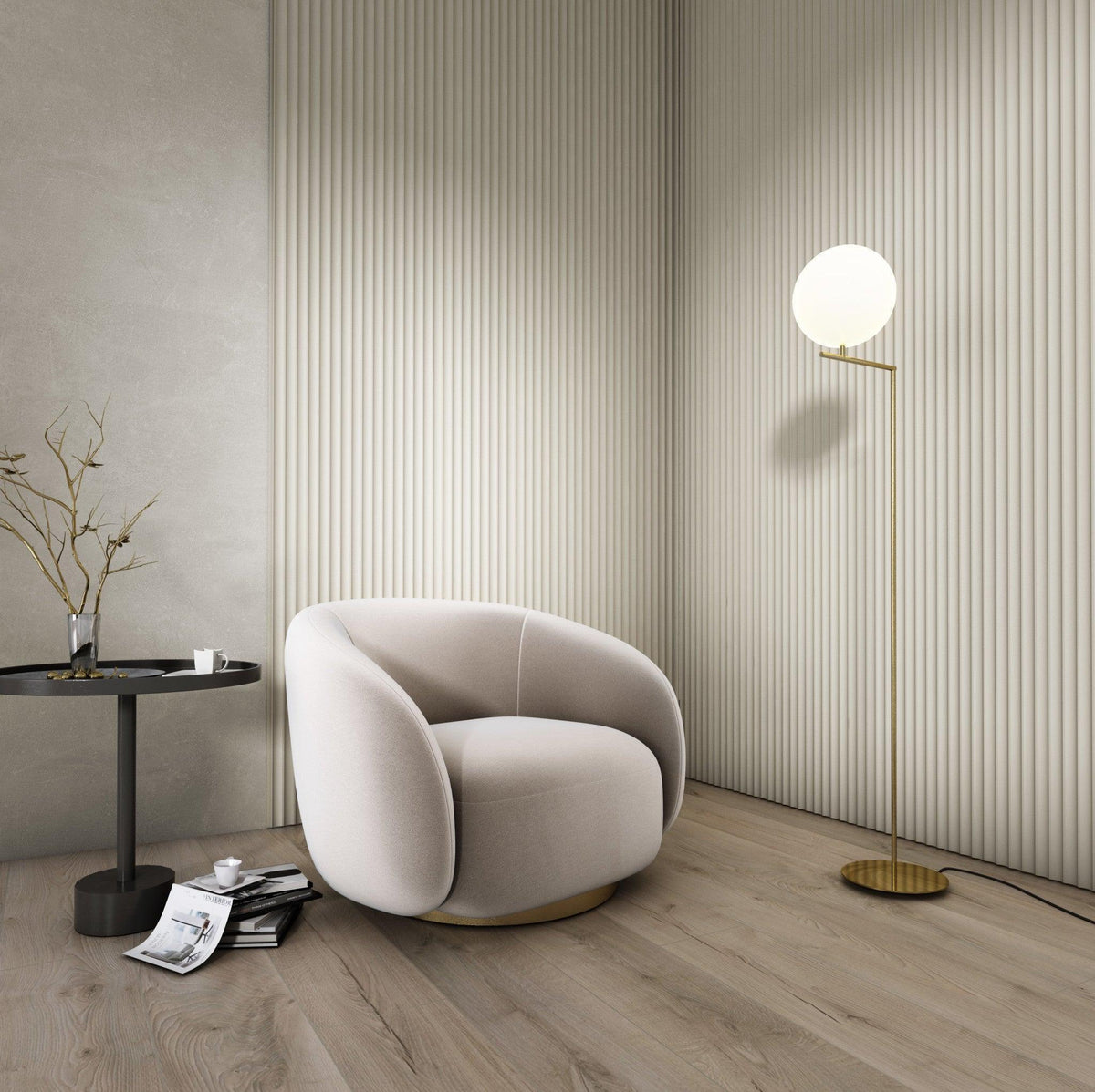 Lamelio 3D wandpaneel - Infinity Onda - Lamelio - Lamelio - livinglovely.nl