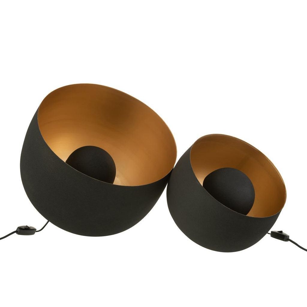 Lamp Rond Interieur Goud Metaal Zwart Large J-Line