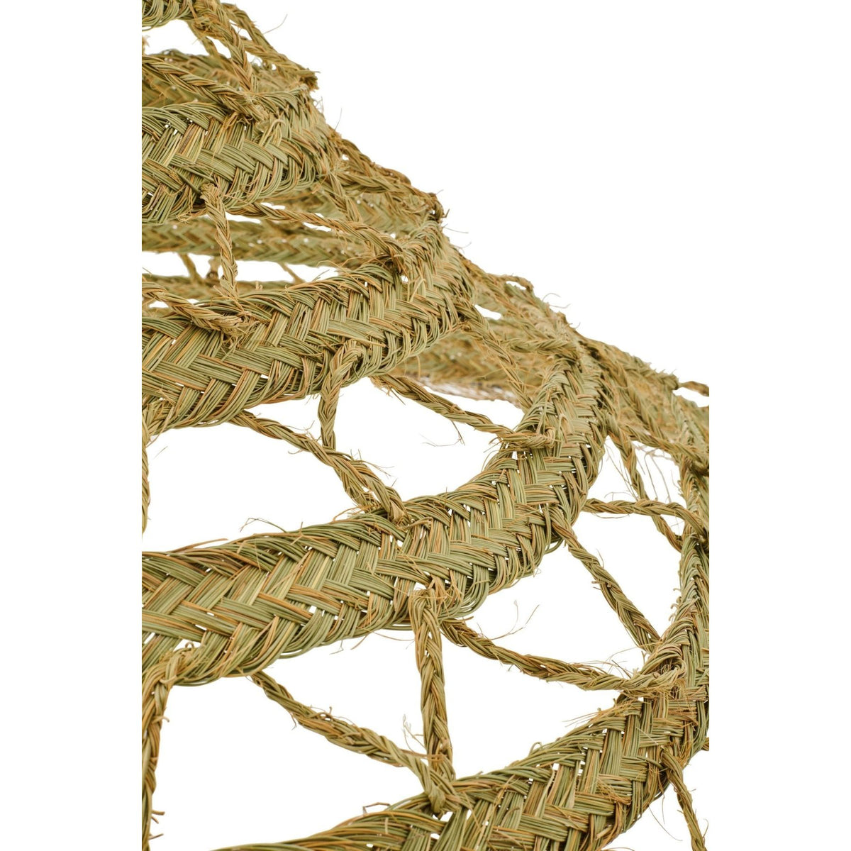Woven Grass Lampshade With Fringe Natural Large J-Line