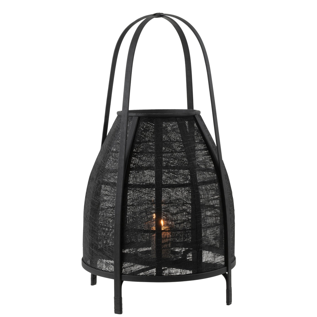 Bamboo Lantern Shade Black Large J-Line