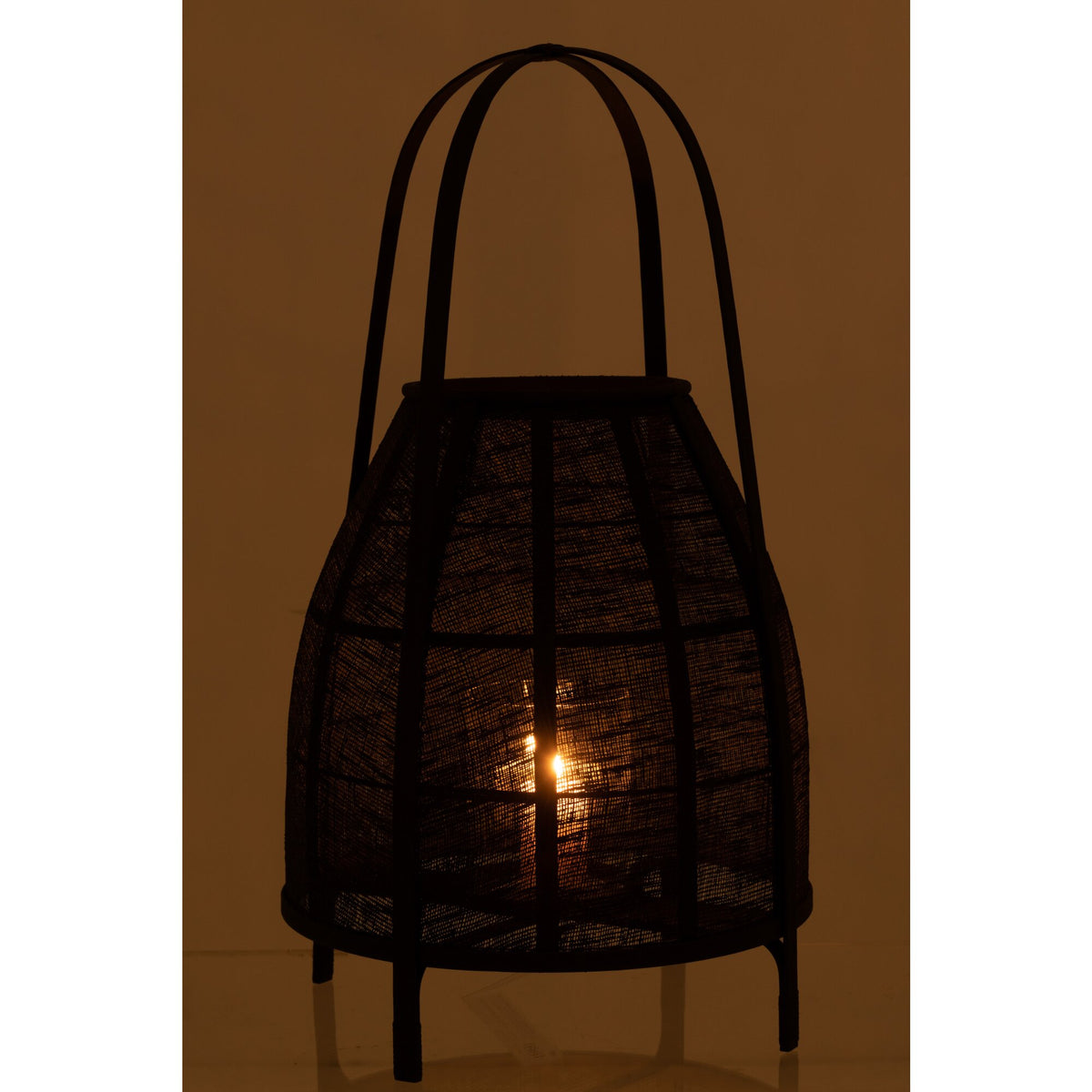 Bamboo Lantern Shade Black Large J-Line