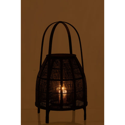 Bamboo Lantern Shade Black Medium J-Line
