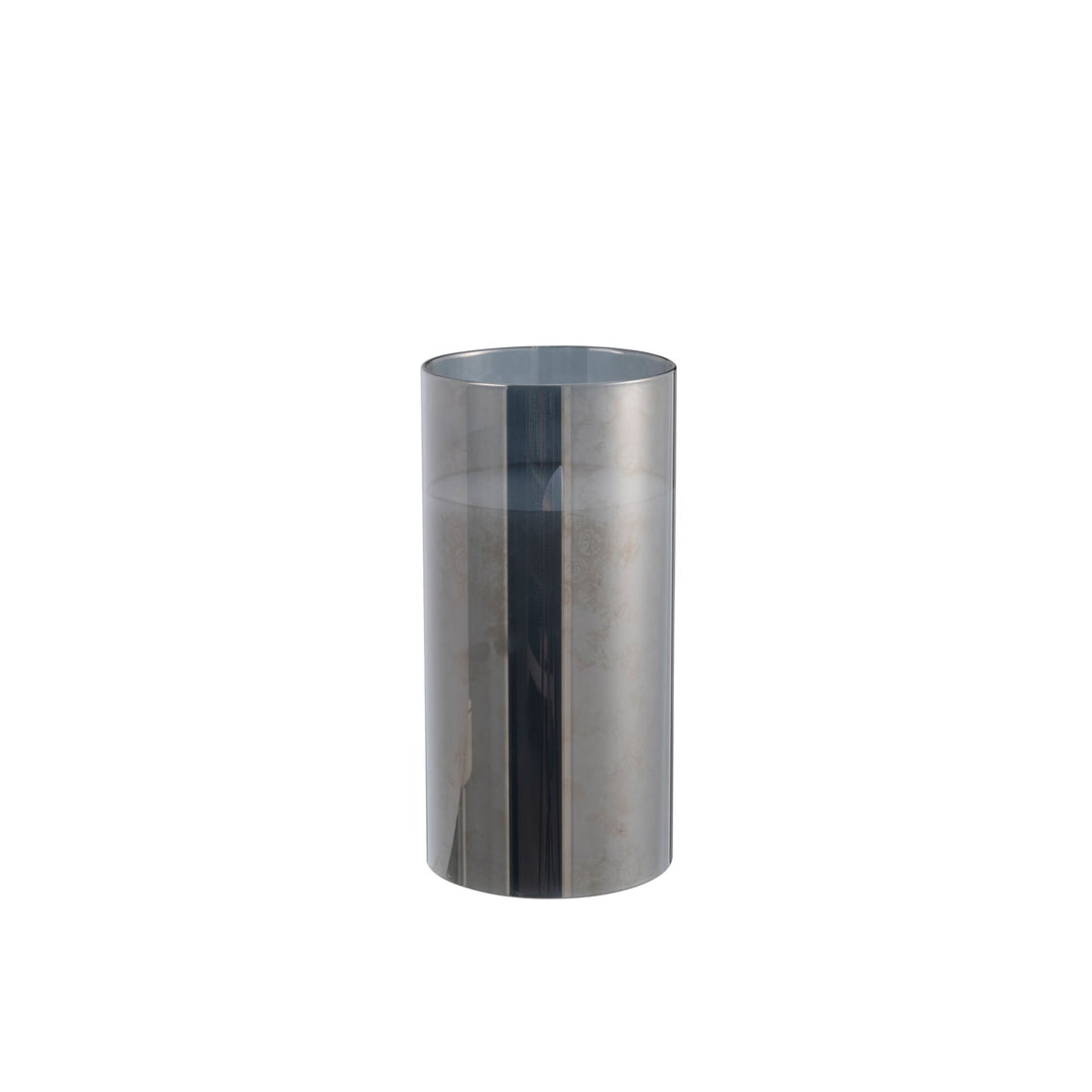LED Lamp Fluted Glass Grey Medium