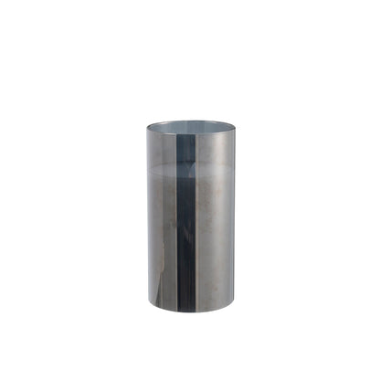LED Lamp Fluted Glass Grey Medium