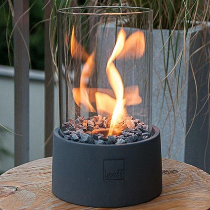 Leeff Stonefire Grijs - Buitenhaard - LEEFF - livinglovely.nl