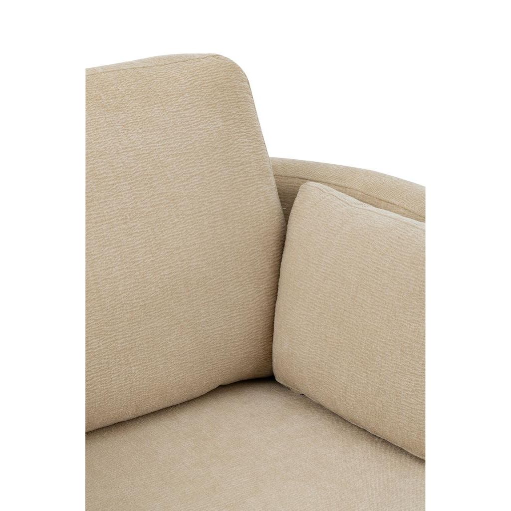 Loungestoel Swivel Populierenhout / Schuim Beige - J-Line