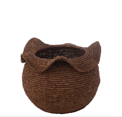 Dark Brown Sisal Basket J-Line
