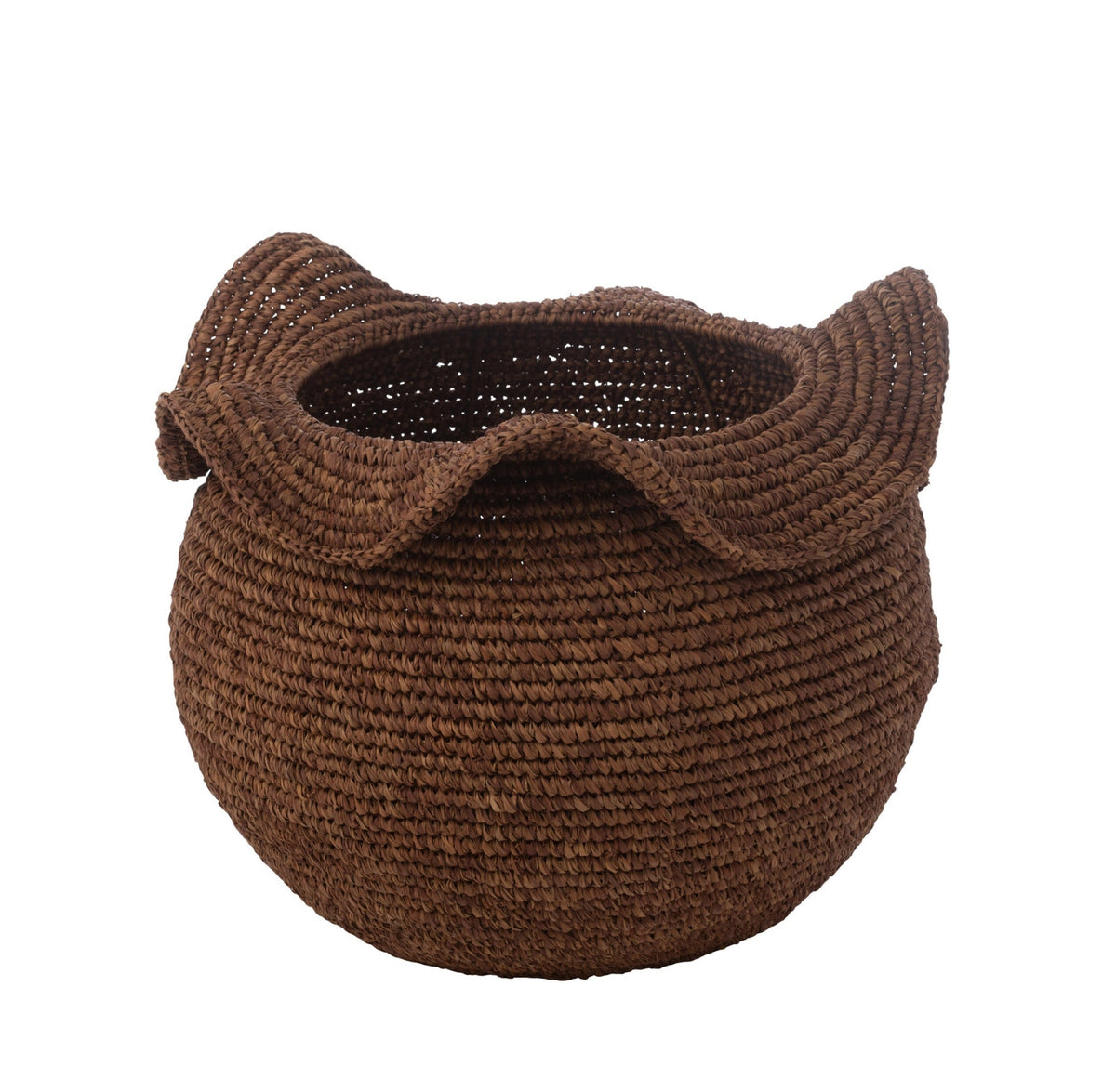 Dark Brown Sisal Basket J-Line