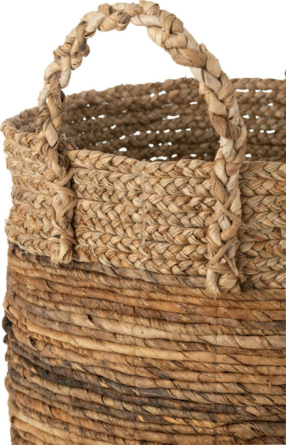 J-Line Lucie Natural Raffia Basket Set of 3